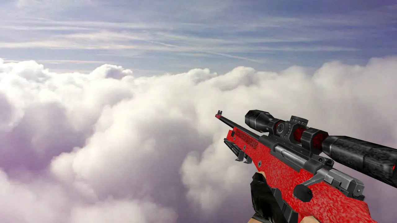 Default AWP Red Model for CS 1.6 - High-Detail Weapon Upgrade - screenshot 2