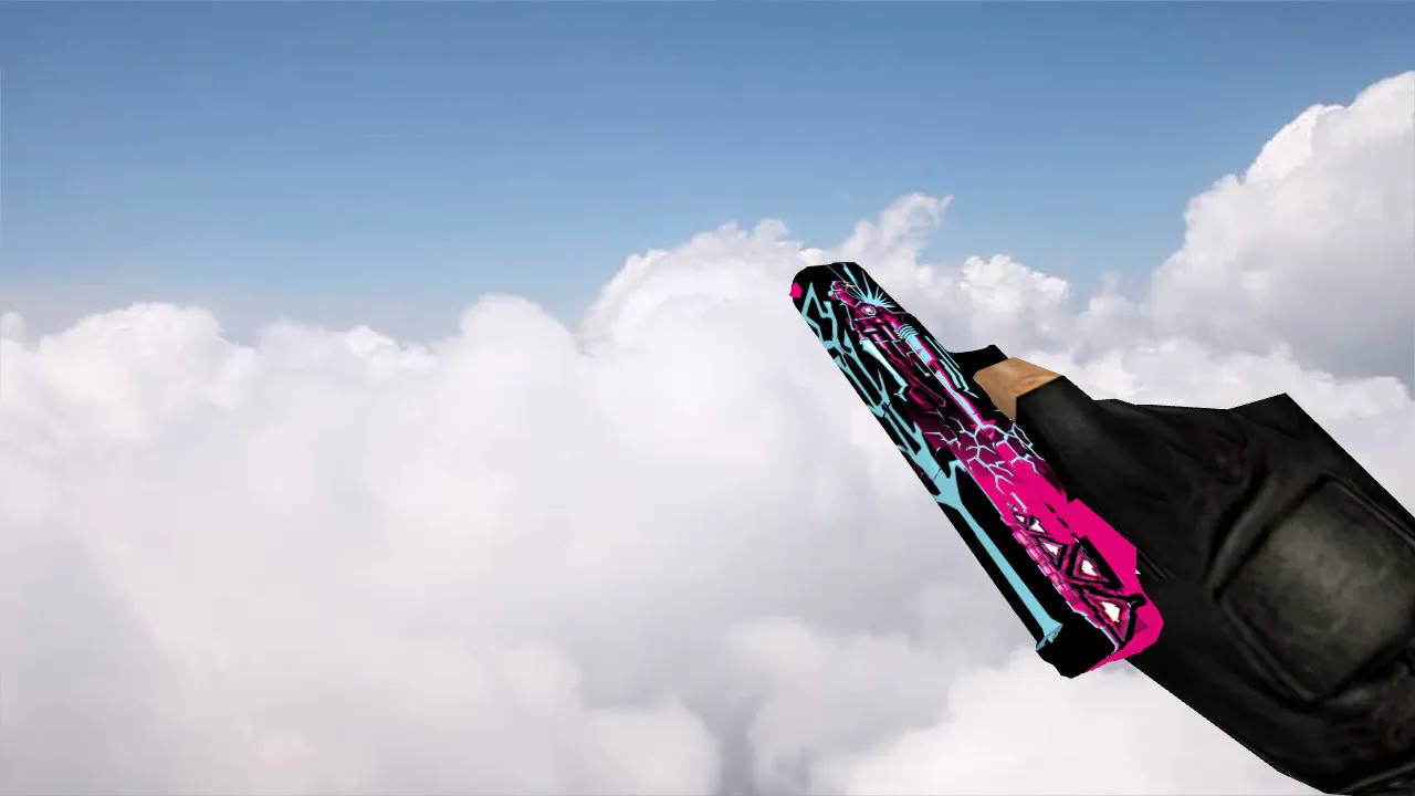 Neon Cyborg Glock Skin for CS 1.6 - Custom Textures and Sounds - screenshot 2