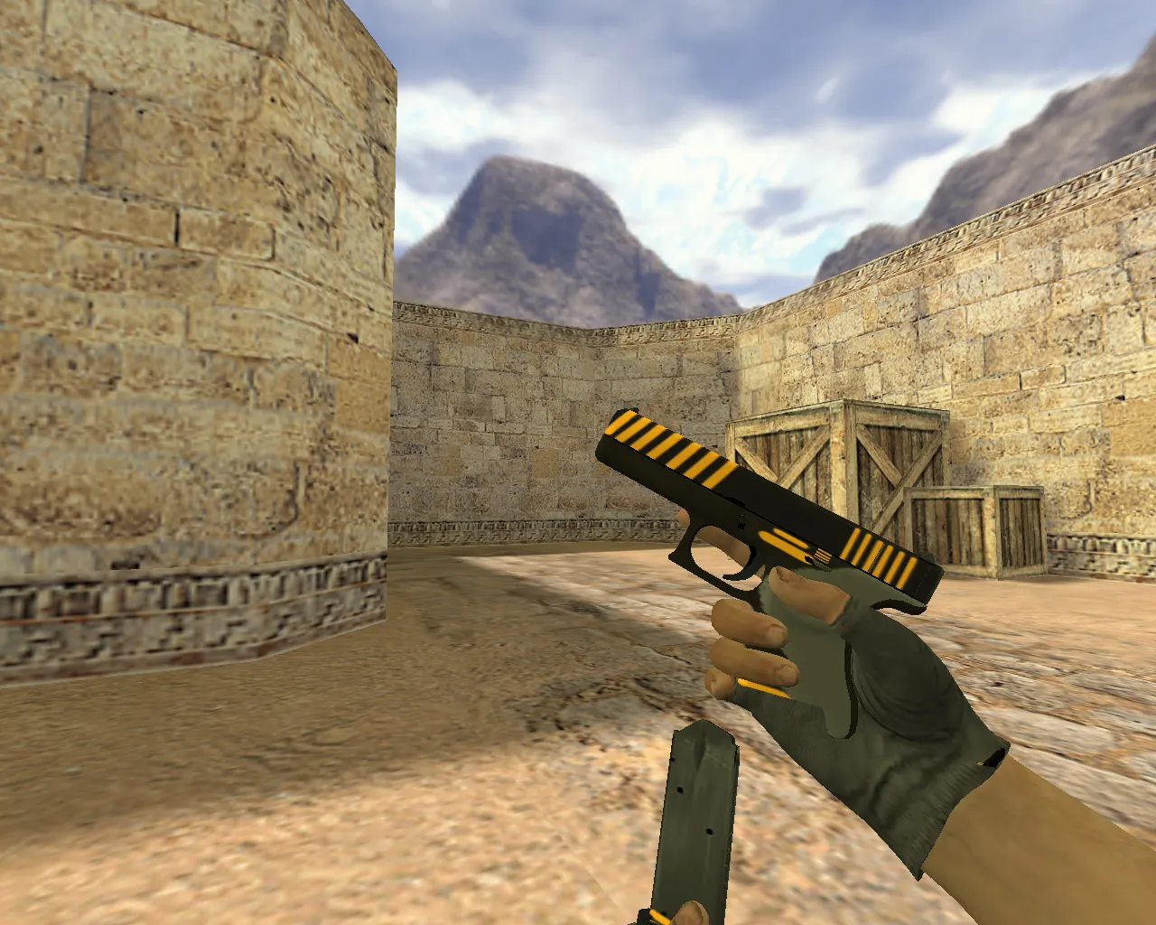 Glock Attention Model for Counter-Strike 1.6 - Enhanced Weapon Mod - screenshot 1
