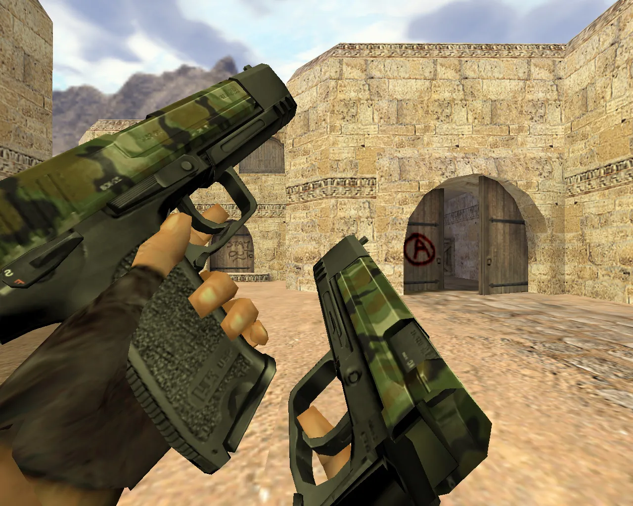 Dual Elites USP Camouflage Model for CS 1.6: Sharp and Tactical - screenshot 4