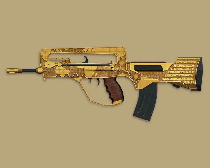 FAMAS Commemoration Skin for CS 1.6 - CS20 Tribute Model with HD Textures - screenshot 1