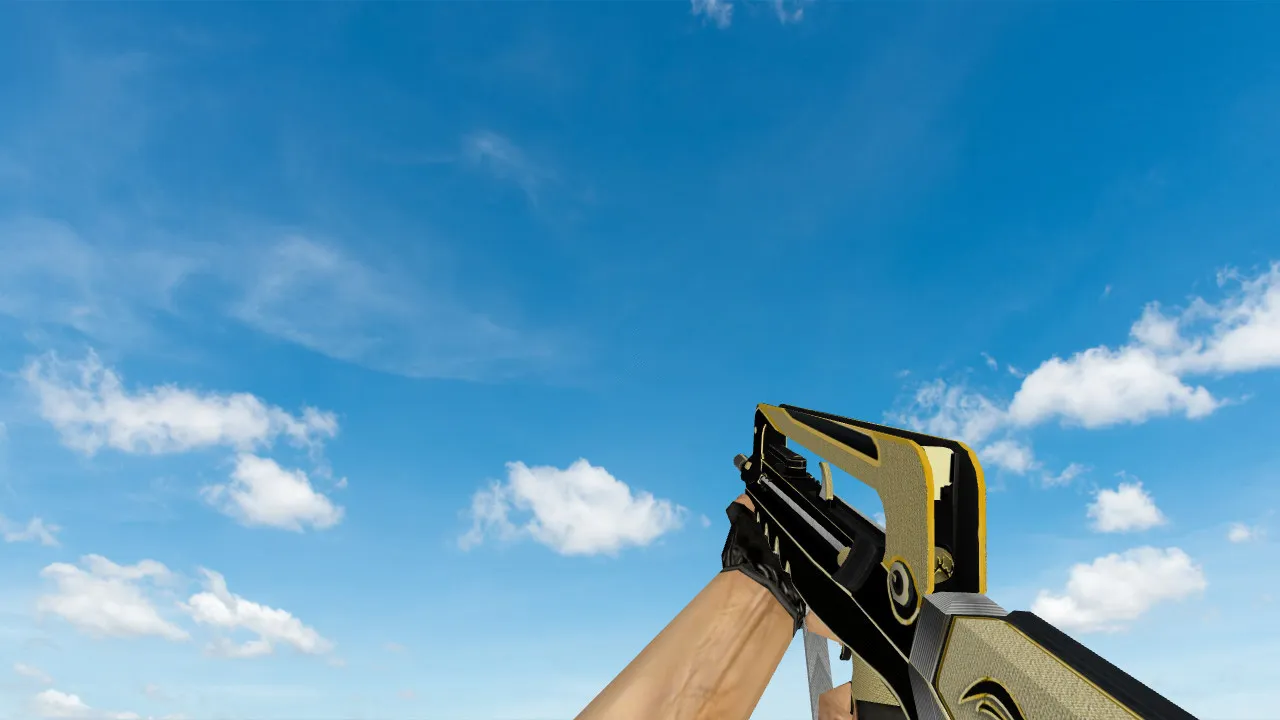 Famas Gold Legend Model for CS 1.6: Detailed Weapon Replacement with Custom Sounds - screenshot 1