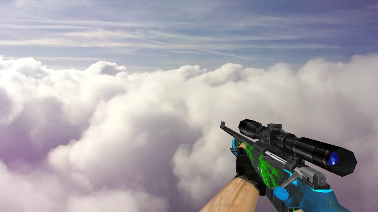 Default AWP Bluvy Model for CS 1.6 - High Clarity and Unique Design - screenshot 1