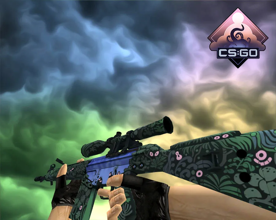 G3SG1 Dream Glade Skin Model for CS 1.6 - Custom Weapon Mod - screenshot 1