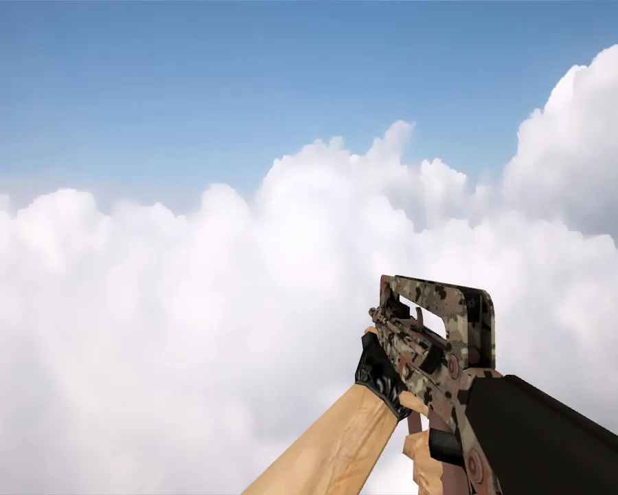FAMAS CaliCamo Skin for Counter-Strike 1.6 - High-Quality Weapon Model - screenshot 3