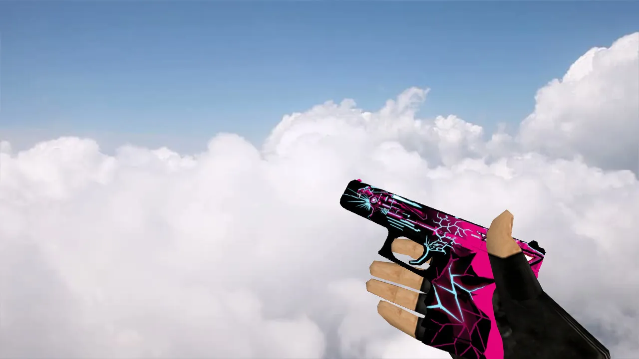 Neon Cyborg Glock Skin for CS 1.6 - Custom Textures and Sounds - screenshot 1