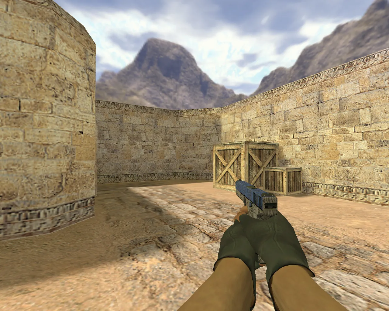Glock Blue Crack Model for CS 1.6 - Custom Weapon Skin with Unique Design - screenshot 2