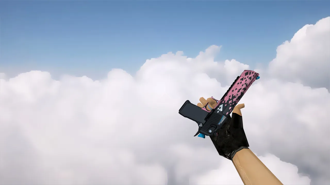 Deagle Trigger Discipline Skin for CS 1.6 - Unique Pink and Blue Weapon Model - screenshot 1