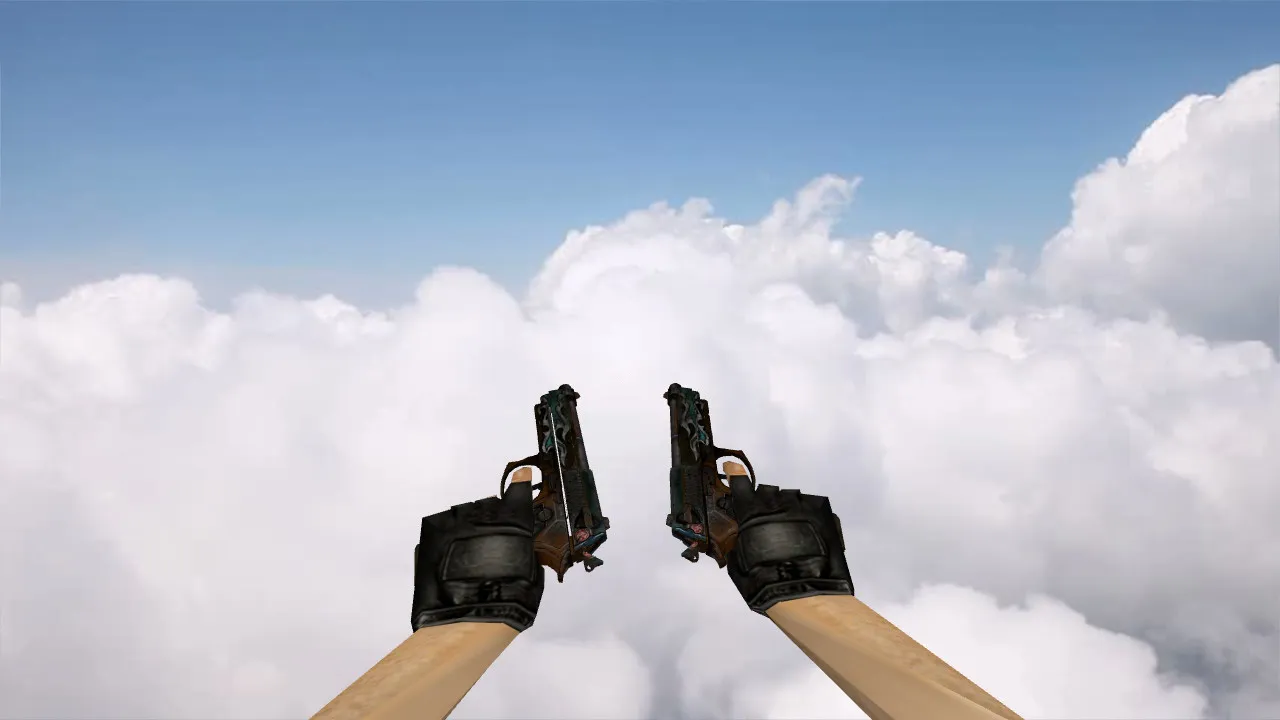 Dual Berettas Road Warrior Custom Model for CS 1.6 - High-Quality Weapon Skin - screenshot 2