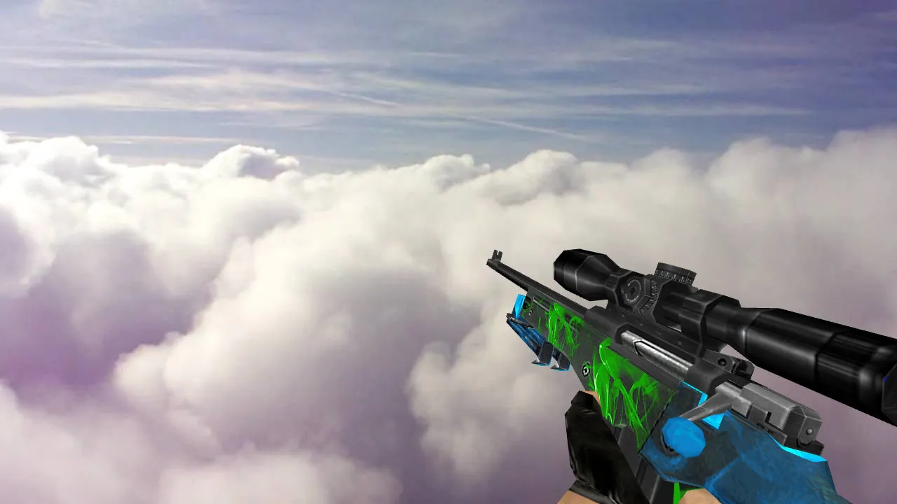 Default AWP Bluvy Model for CS 1.6 - High Clarity and Unique Design - screenshot 2