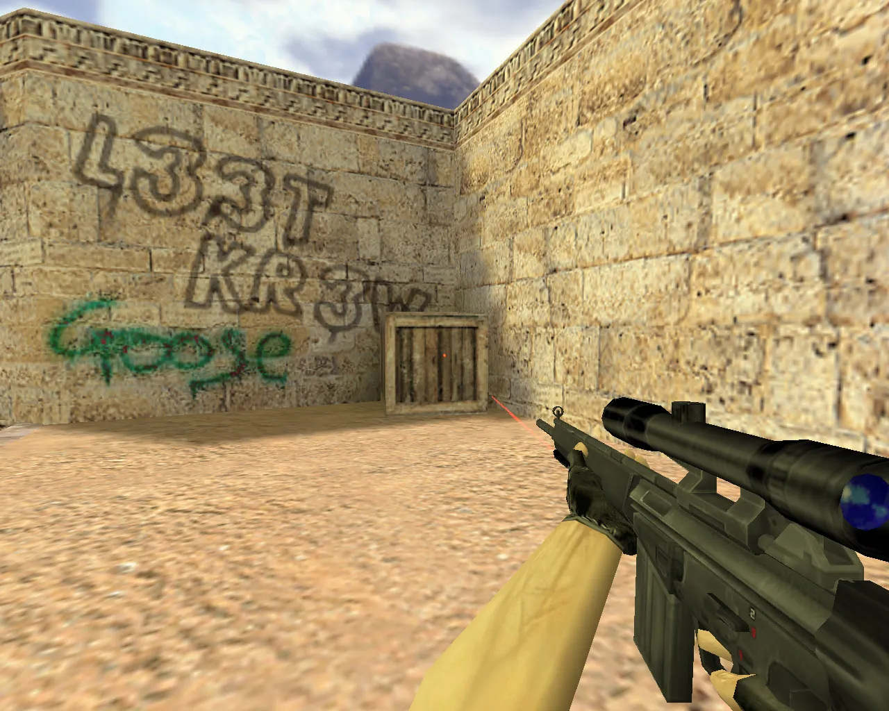 G3SG1 Laser Sight Model for Counter-Strike 1.6 - Custom Sniper Rifle Mod - screenshot 1