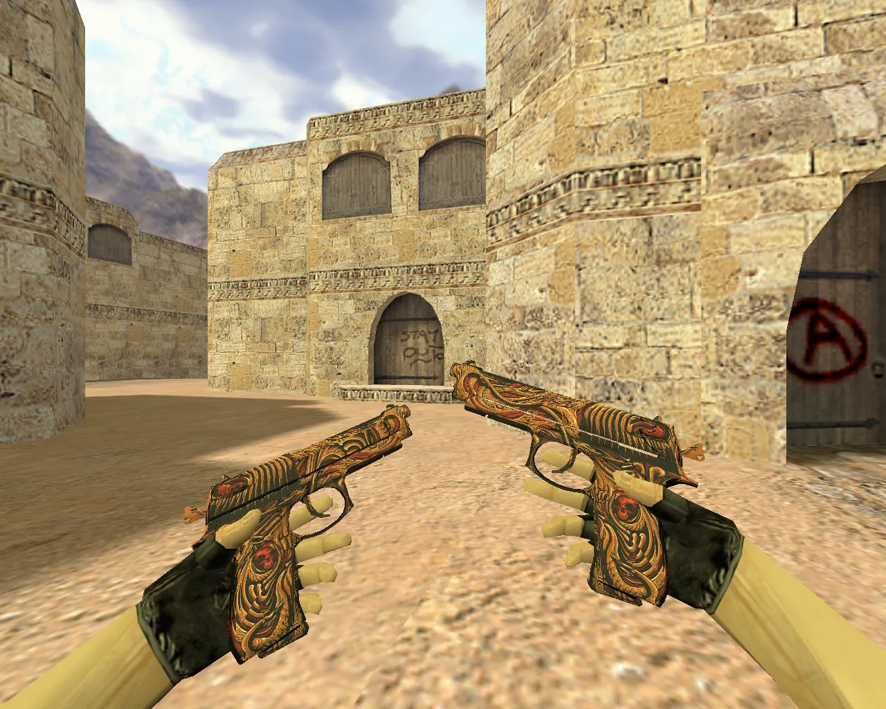 Dual Elites Dead Man's Pattern Model for CS 1.6 - Custom Weapon Skin - screenshot 1