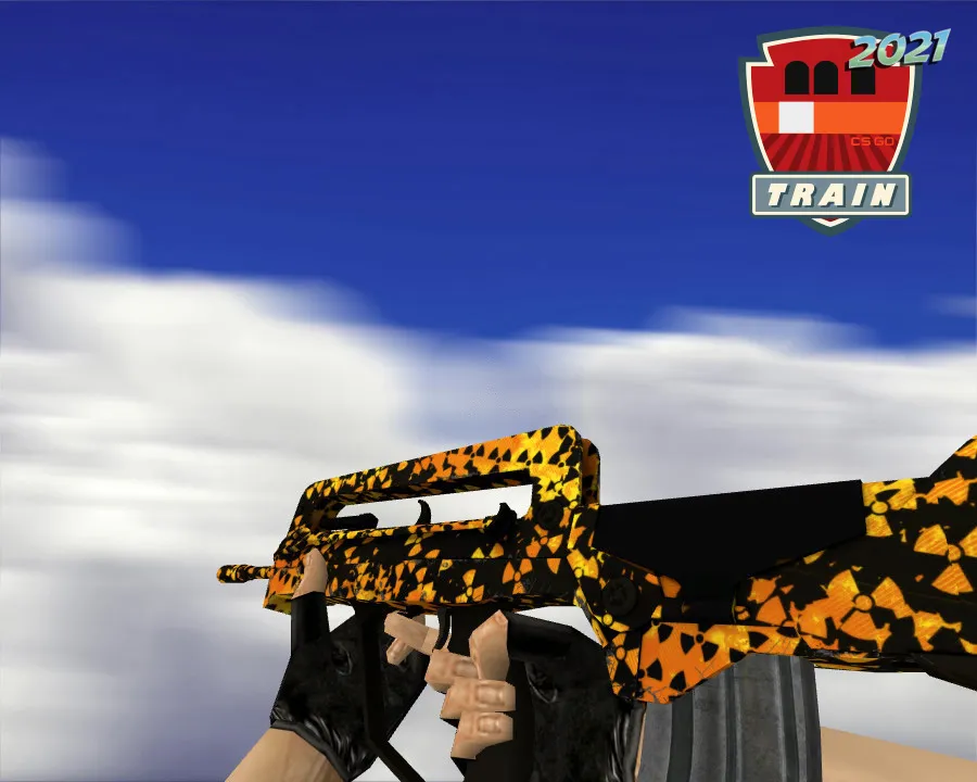 FAMAS Meltdown Skin for CS 1.6 - Unique Weapon Model with Metallic Textures - screenshot 1