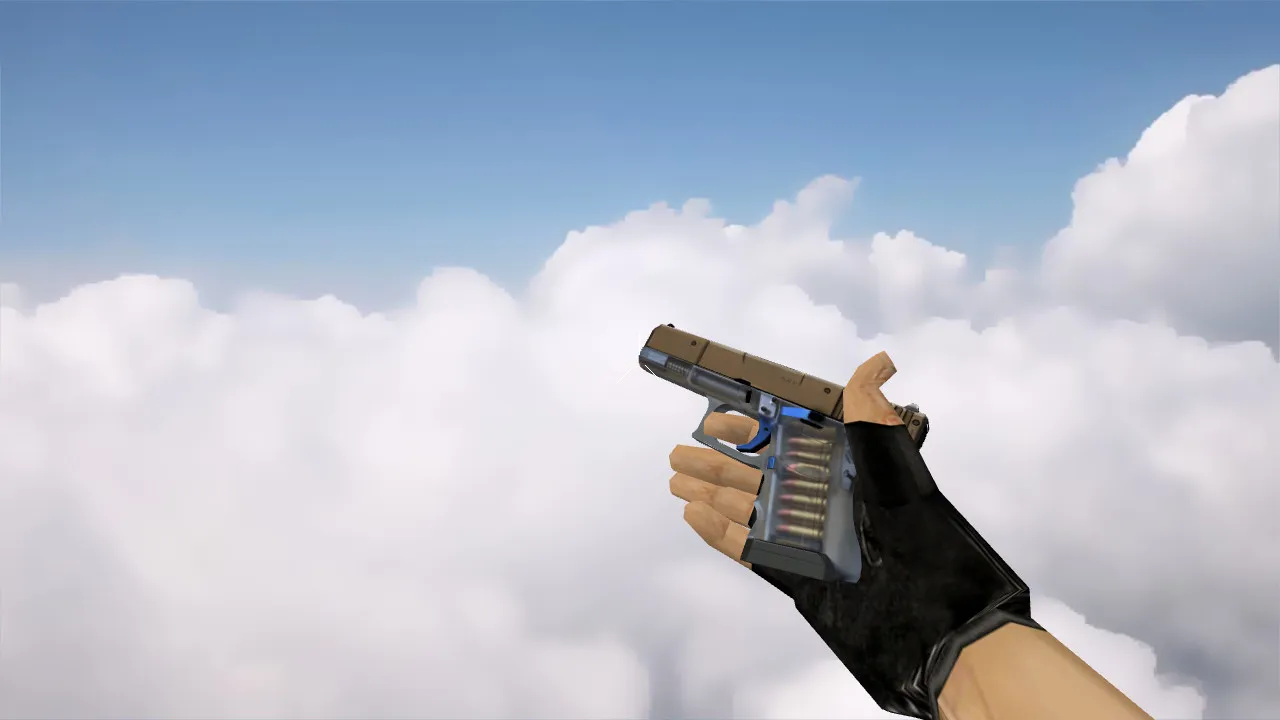 Glock-18 Transparent Polymer Skin for CS 1.6 - Custom Weapon Model - screenshot 1