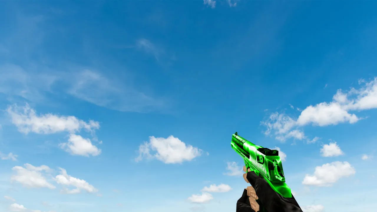 Default Deagle Green Model for CS 1.6 - High-Quality Weapon Skin Download - screenshot 1