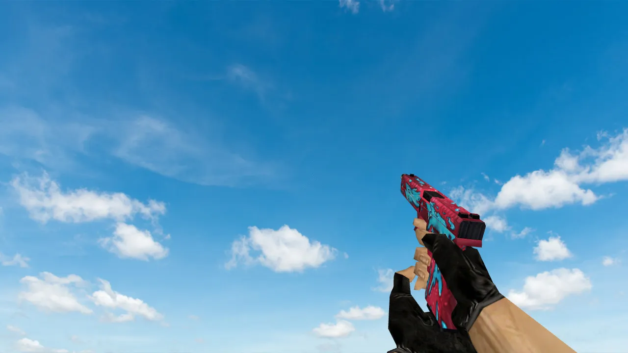 Standard Glock Water Spirit Model for CS 1.6 - HD Textures and Custom Animations - screenshot 2