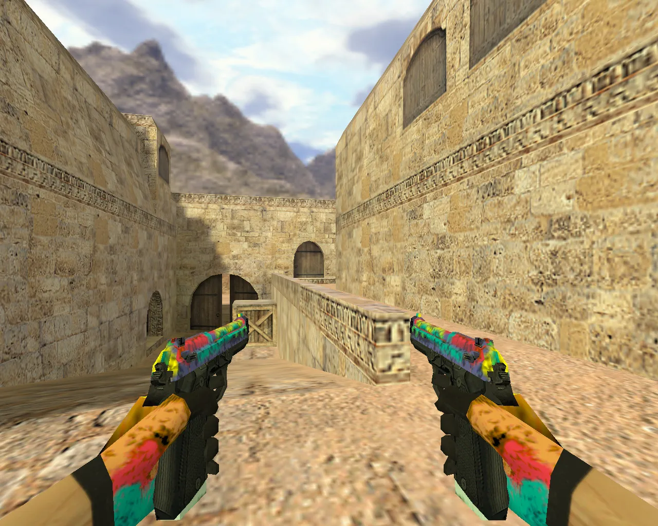 Colorful Dual Elites Weapon Model for CS 1.6 - HD Textures and Inspect Animations - screenshot 1