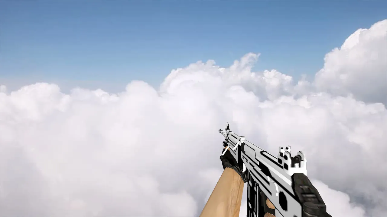 Default Galil Black-n-White Model for CS 1.6 - HD Textures, Custom Animations, and Sounds - screenshot 1