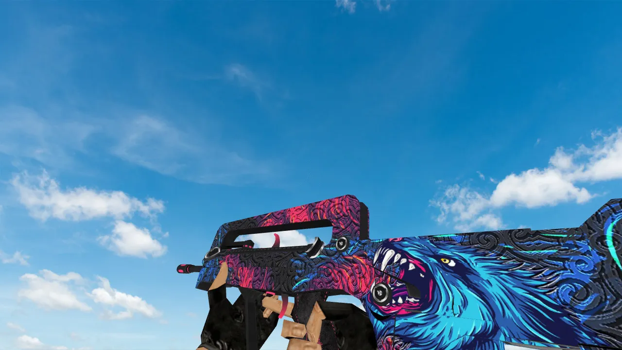 Famas Blue Wolf Model for Counter-Strike 1.6 - High-Detail Weapon Skin Download - screenshot 1