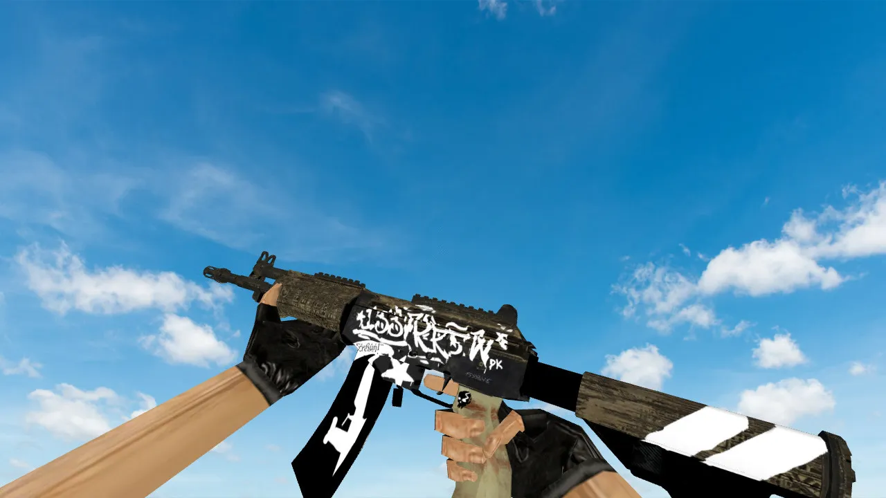 Galil Desert Rebel Weapon Model for CS 1.6: Download High-Quality Skin - screenshot 1