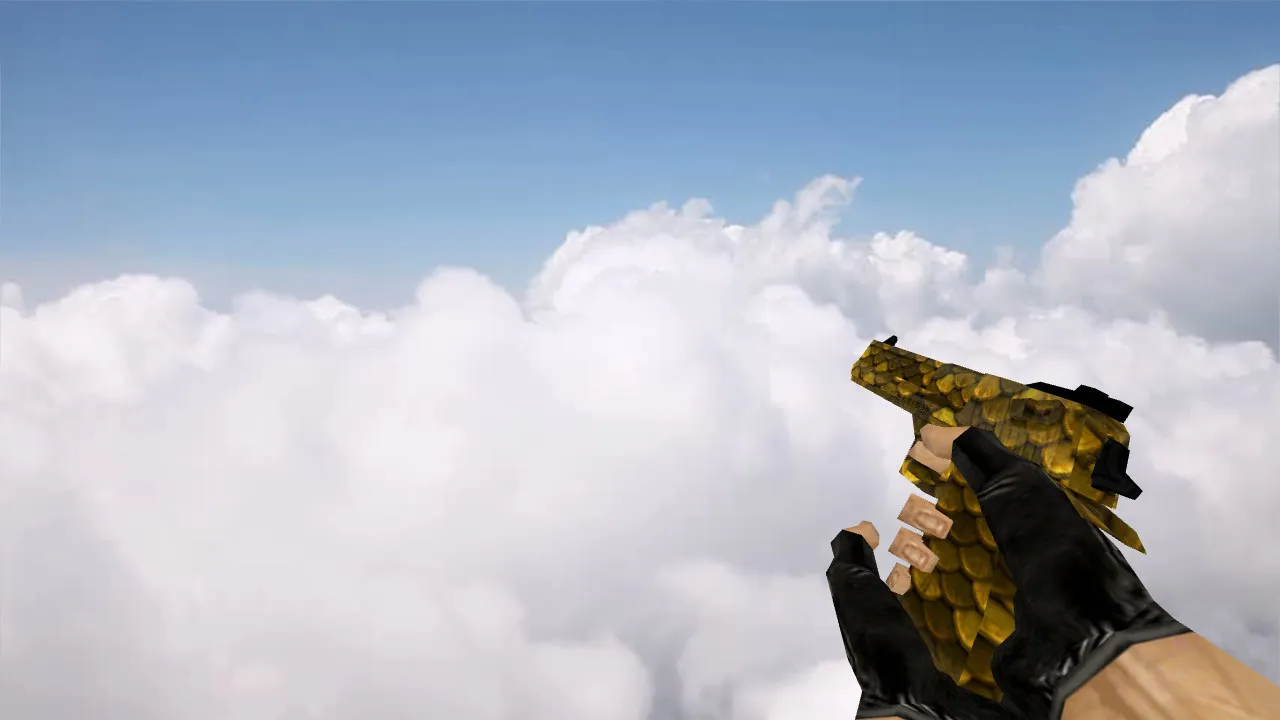 Deagle Gold Scales Weapon Model for CS 1.6 - HD Textures and Inspect Animations - screenshot 2
