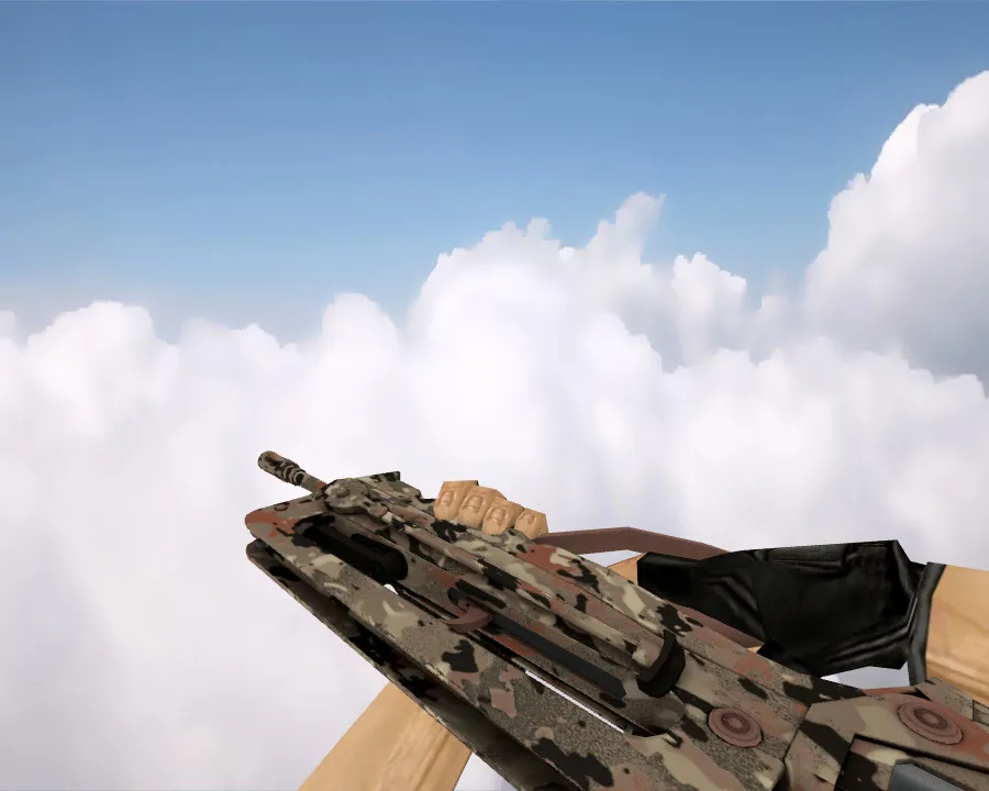FAMAS CaliCamo Skin for Counter-Strike 1.6 - High-Quality Weapon Model - screenshot 2