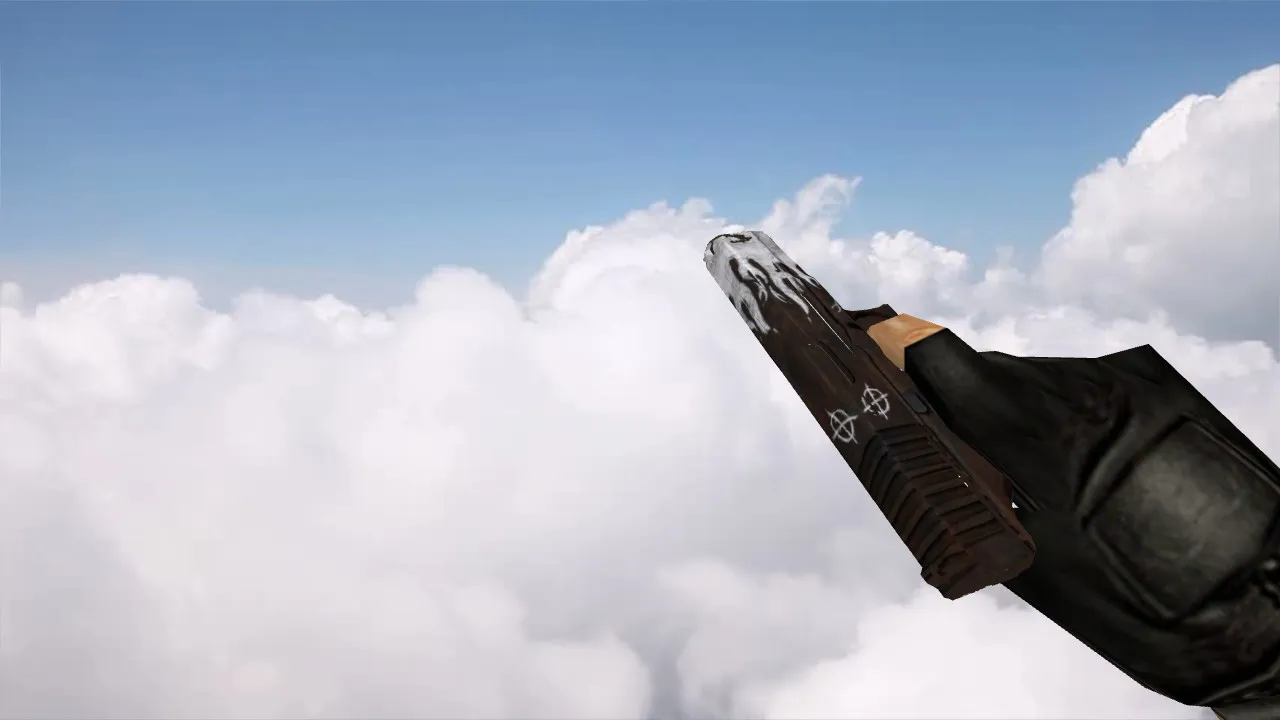 Glock Oxide Flame Model for CS 1.6 - Distinctive Weapon Skin with HD Textures and Personalized Sounds - screenshot 2