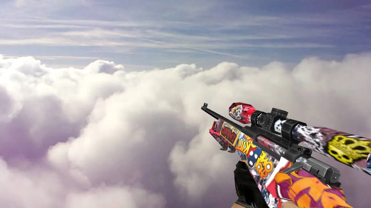Default AWP Sticker Model for Counter-Strike 1.6: High-Quality Weapon Replacement - screenshot 2