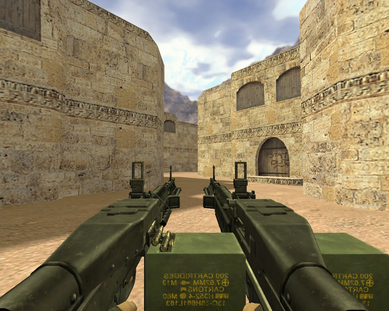 Rambo Dual Machine Guns Model for CS 1.6 - Enhanced Dual Elites Weapon Mod - screenshot 1