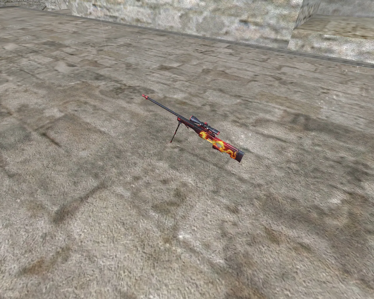 AWP Wildfire Custom Skin for CS 1.6 - HD Weapon Model with Sounds - screenshot 7