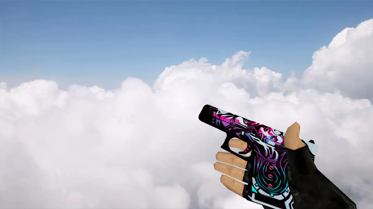 Glock Neon Noir Model for CS 1.6 - HD Textures and Custom Sounds - screenshot 1