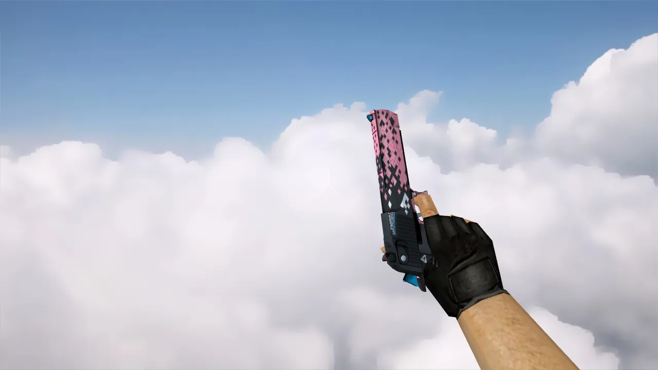 Deagle Trigger Discipline Skin for CS 1.6 - Unique Pink and Blue Weapon Model - screenshot 2
