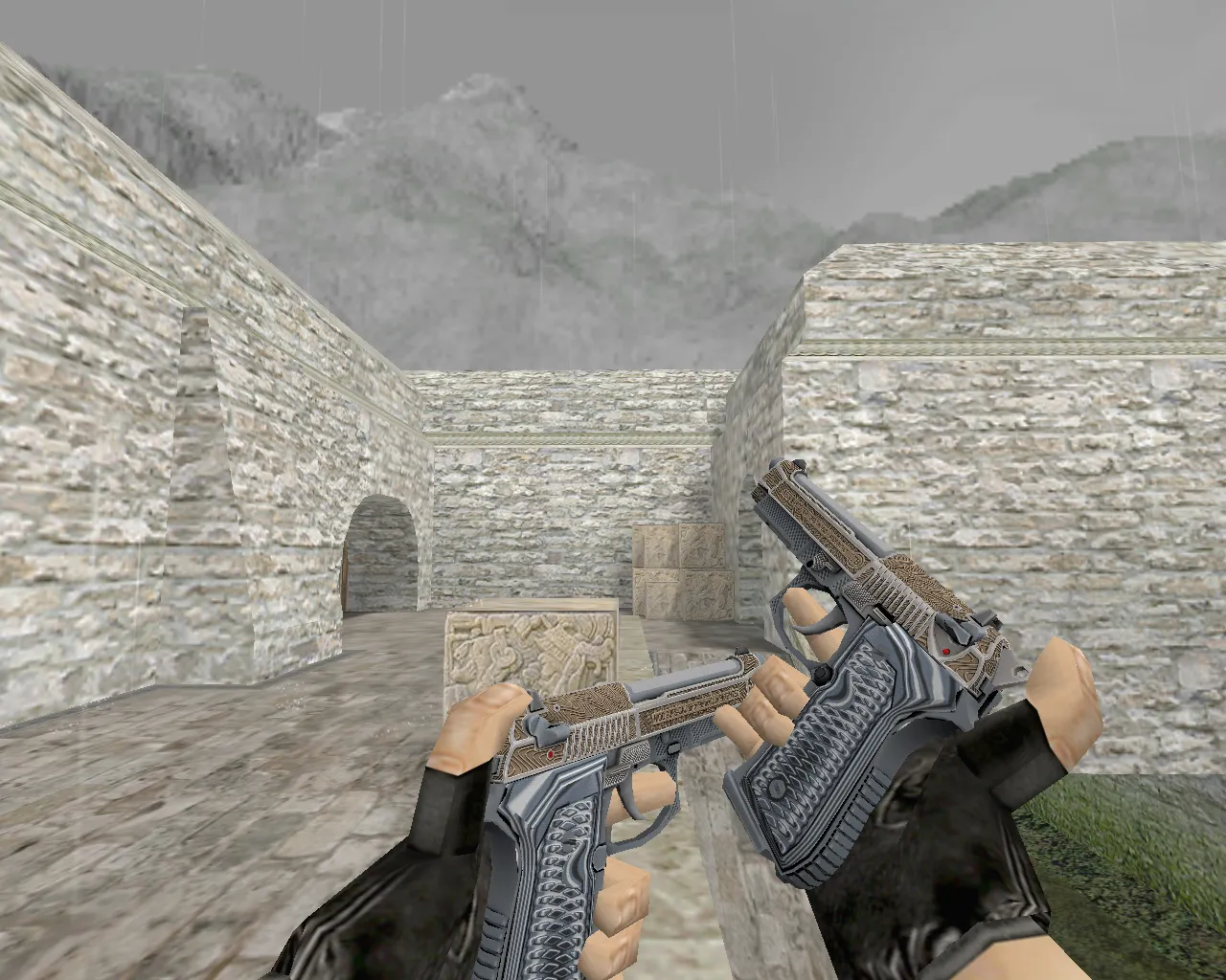 Dual Berettas Tread Skin Model for Counter-Strike 1.6 - screenshot 2