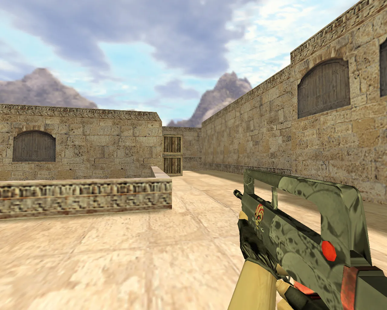 Skull Famas Model for CS 1.6 - Unique Weapon Skin with HD Textures - screenshot 1