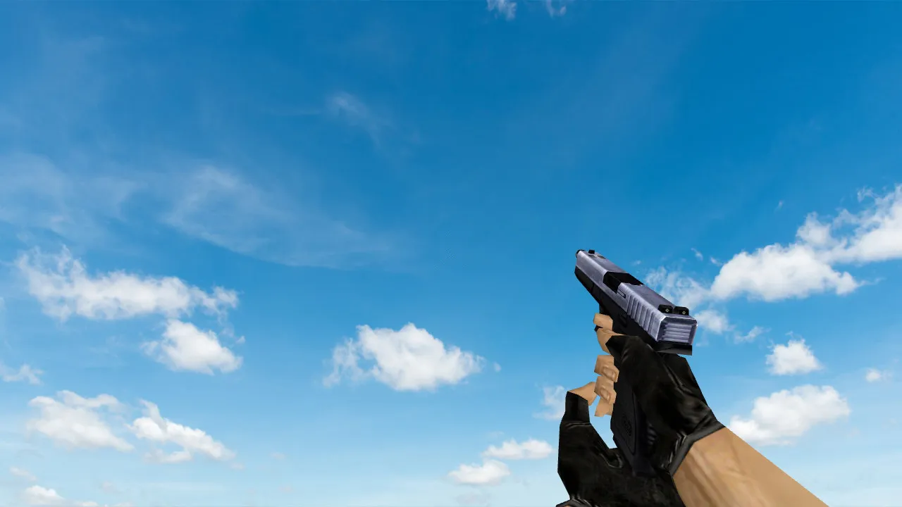 Default Glock Blue Steel Model for CS 1.6 - Download Now - screenshot 2