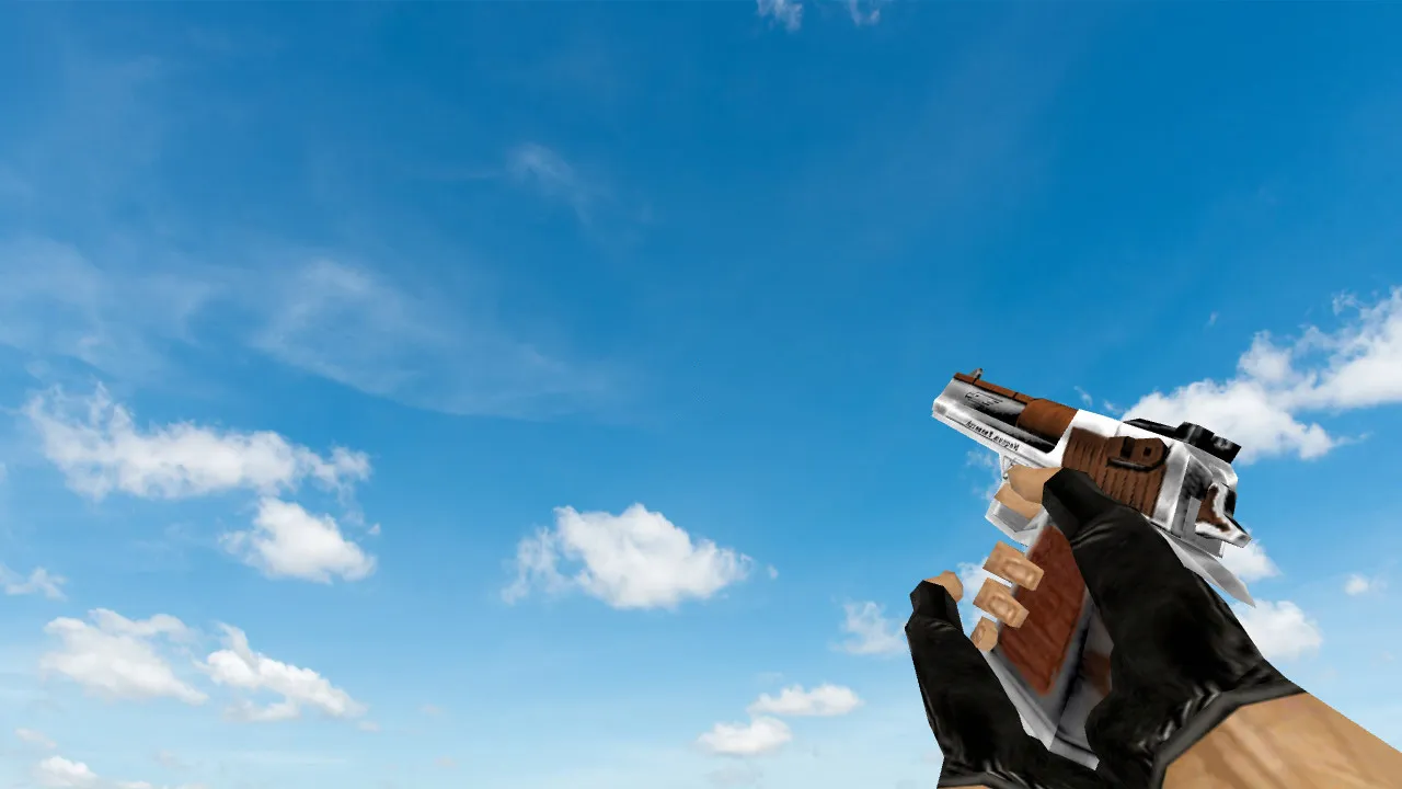 Default Deagle Wood Model for CS 1.6: HD Textures and Accurate Hitboxes - screenshot 2