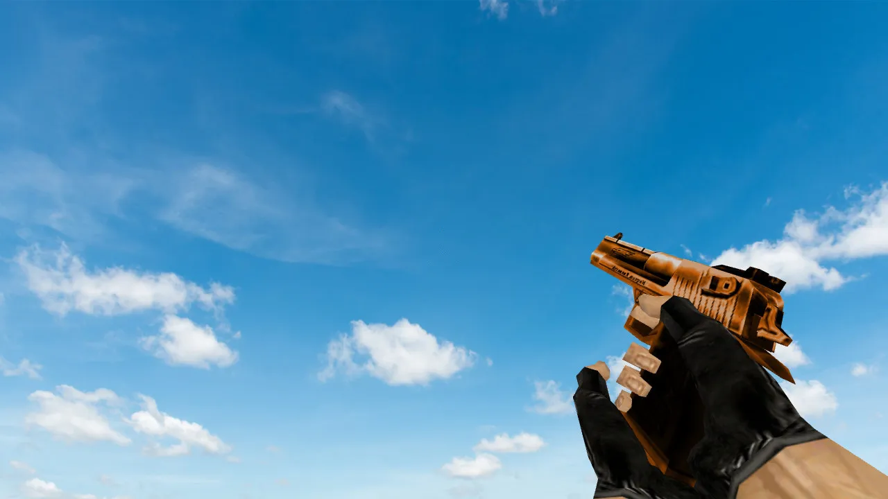 Default Deagle Bronze Model for CS 1.6 - Sharp Textures and Realistic Animations - screenshot 2
