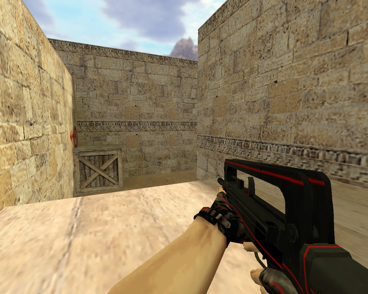 Famas Red Line Model for CS 1.6 - HD Textures and Inspect Animations - screenshot 1