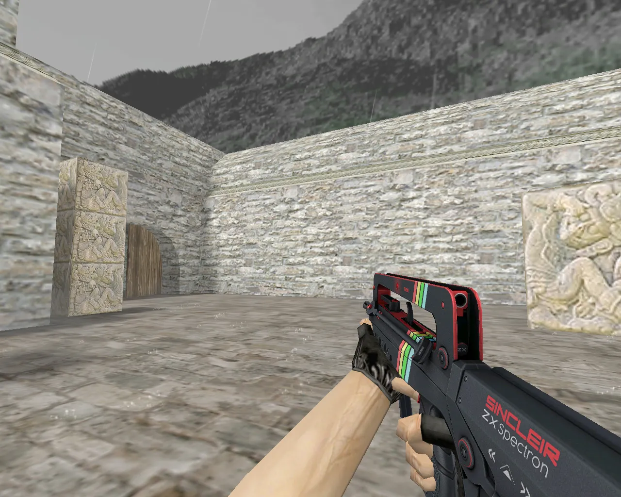FAMAS ZX Spectron Skin for CS 1.6 - Distinctive Retro Weapon Model - screenshot 1
