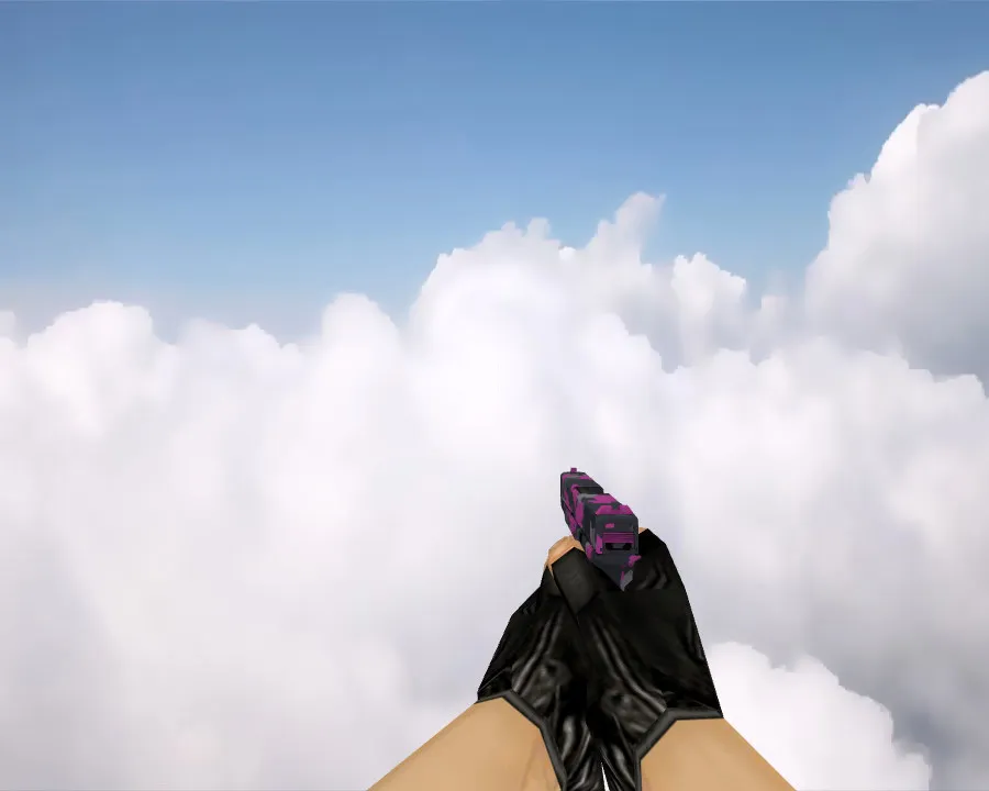 Glock-18 Pink Pixel Camo Skin for Counter-Strike 1.6 - Custom Weapon Model - screenshot 3