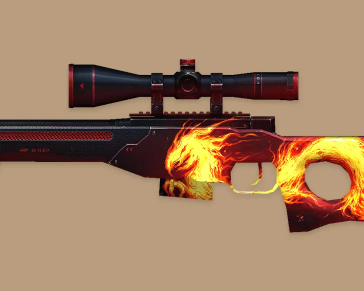 AWP Wildfire Custom Skin for CS 1.6 - HD Weapon Model with Sounds - screenshot 2