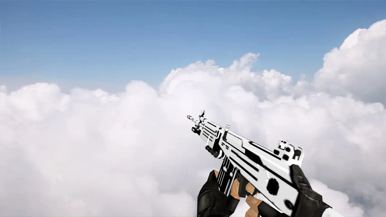 Default Galil Black-n-White Model for CS 1.6 - HD Textures, Custom Animations, and Sounds - screenshot 2