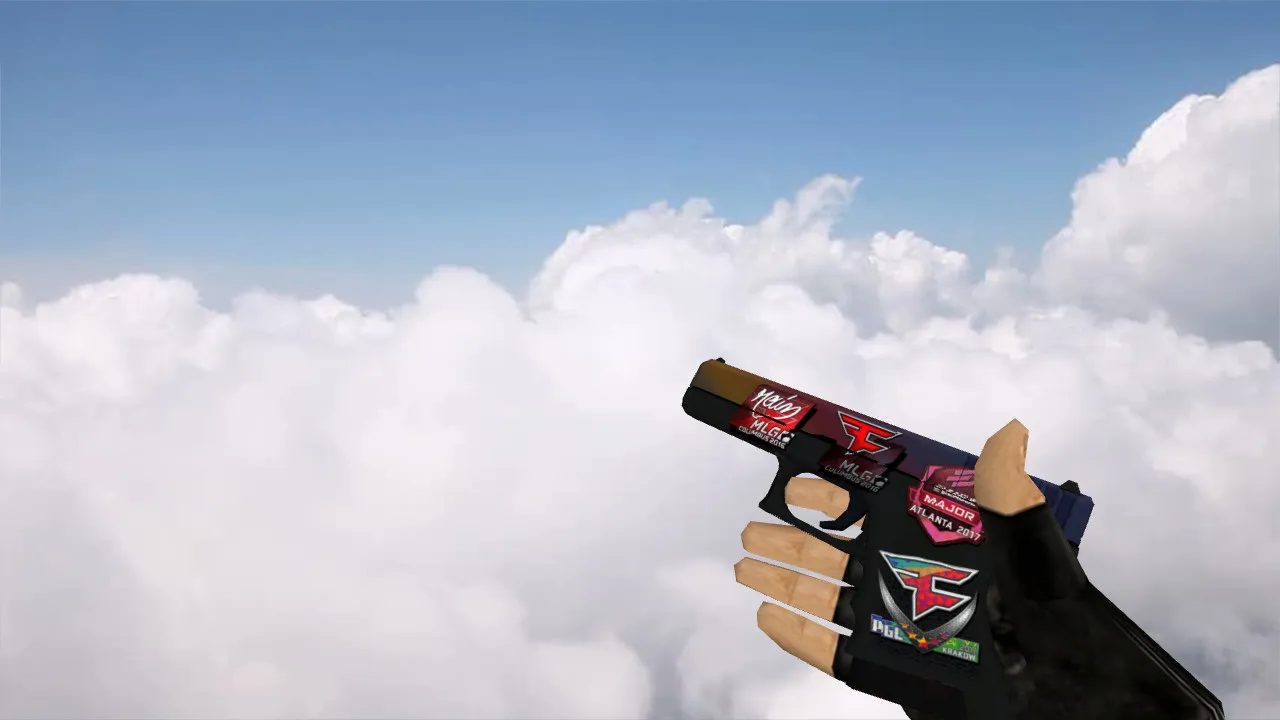 Glock Gradient Model with Stickers for CS 1.6 - Unmatched Style - screenshot 1