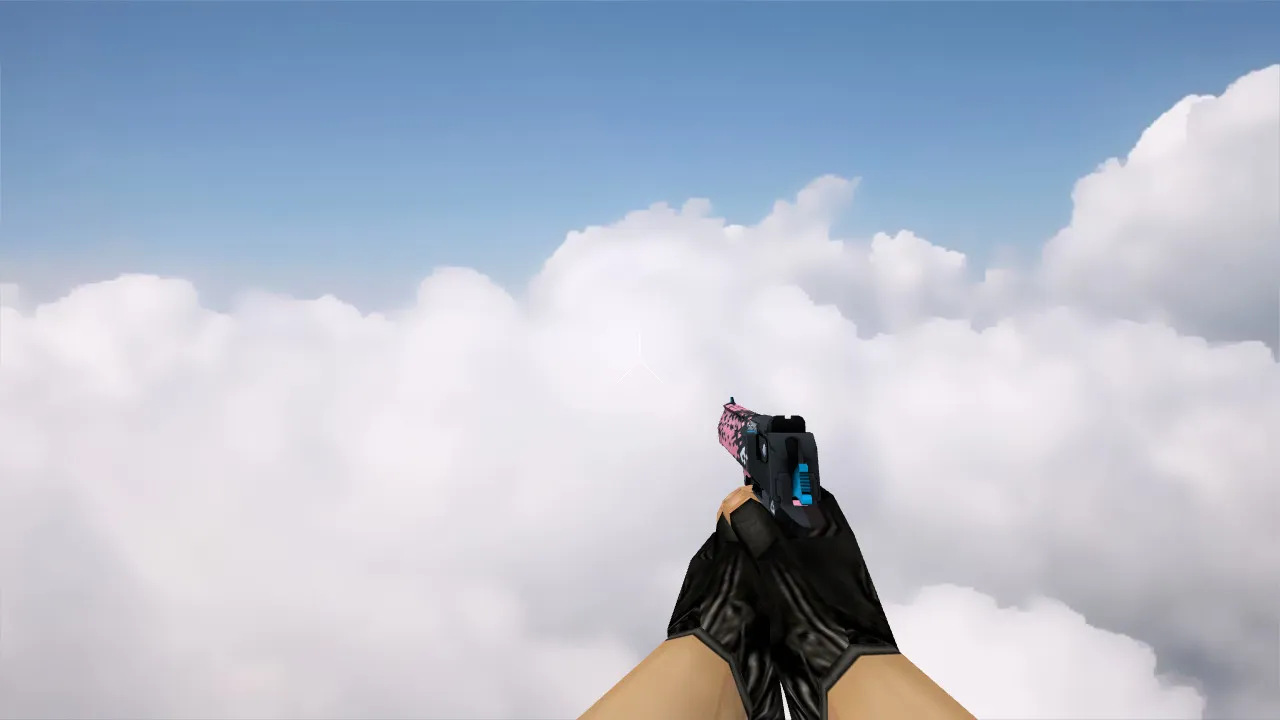 Deagle Trigger Discipline Skin for CS 1.6 - Unique Pink and Blue Weapon Model - screenshot 3