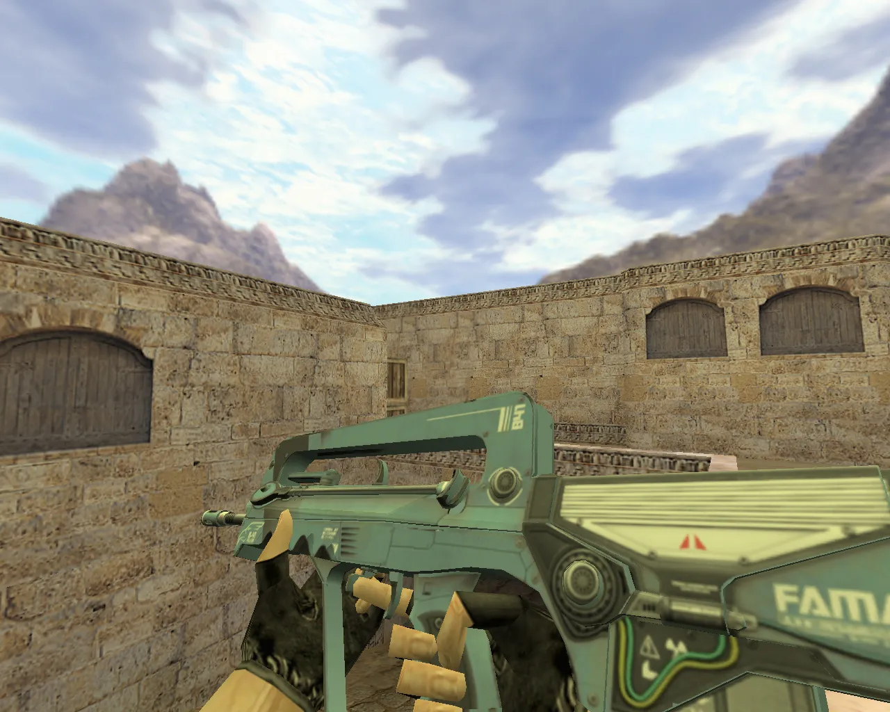 Famas Sky Falcon Model for CS 1.6 – Premium Weapon Skin with Distinct Textures - screenshot 1