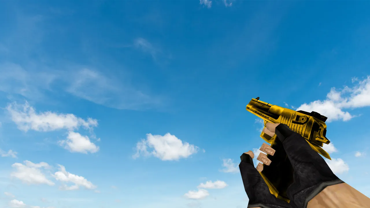 Default Deagle Dark Gold Model for CS 1.6 - Classic Style with Gold Accents - screenshot 2