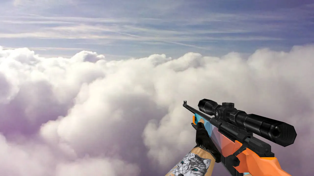 Default AWP Colorway Model for CS 1.6 - HD Textures, Smooth Animations, and Custom Sounds - screenshot 1