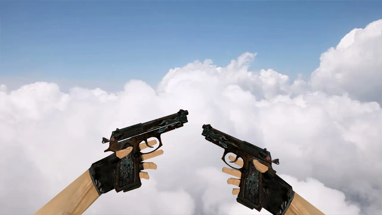 Dual Berettas Road Warrior Custom Model for CS 1.6 - High-Quality Weapon Skin - screenshot 1