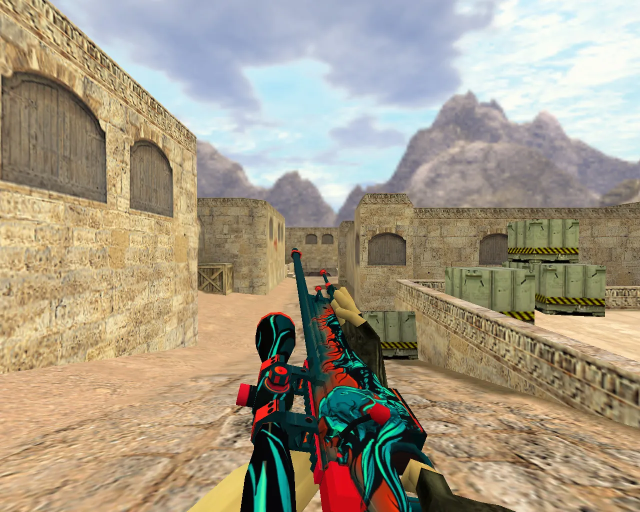 AWP Volcano Custom Skin Model for Counter-Strike 1.6 - HD Textures and Smooth Animations - screenshot 2