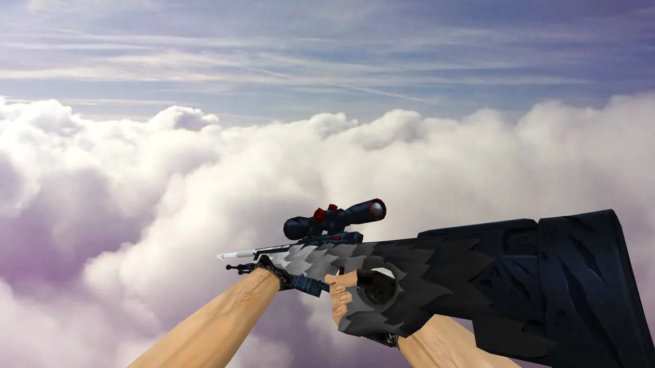 AWP White Fang Model for CS 1.6 - Distinctive White Look with Accurate Hitboxes - screenshot 1